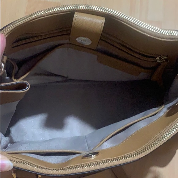 Michael Kors Tan Medium Saffiano Leather Satchel - Picture 3 of 4